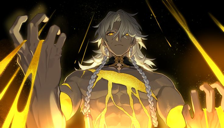 Nanook, the Aeon of Destruction, gazing across a burning galaxy